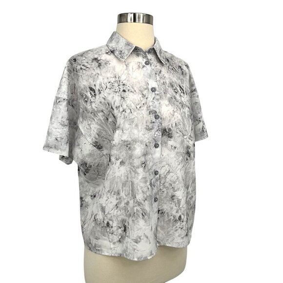 Lululemon Full Day Ahead Short Sleeve Shirt Aquila Rhino Grey Multi Size 4 - Picture 4 of 7